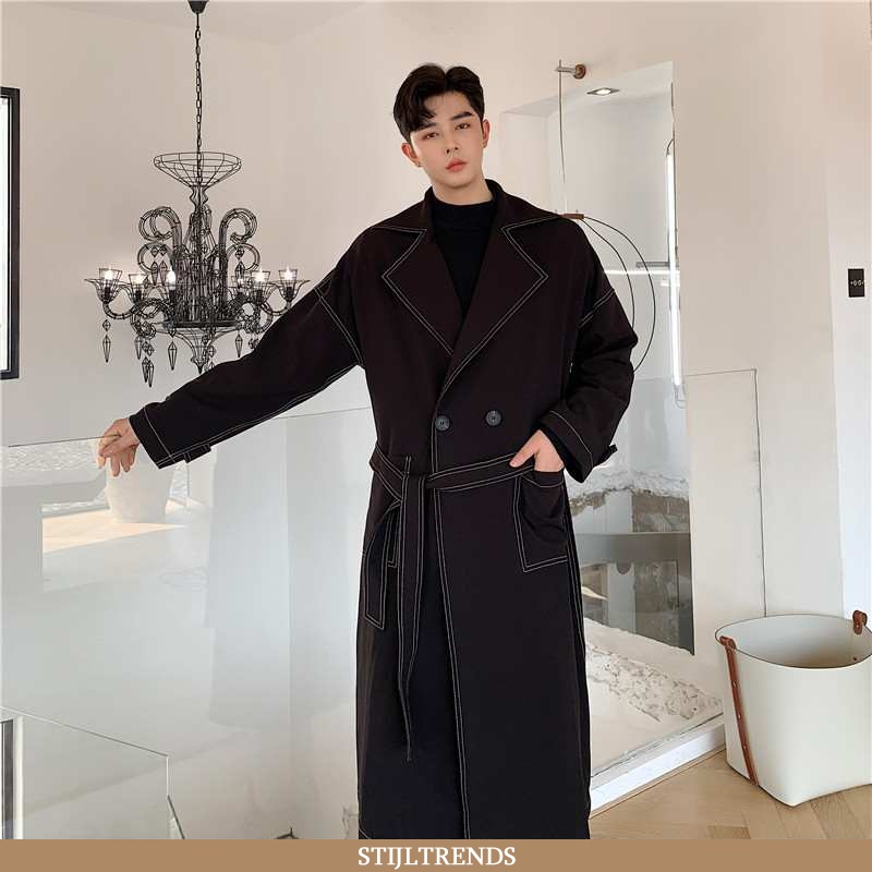 Trenchcoat Heren Jas Herfst Ontwerp