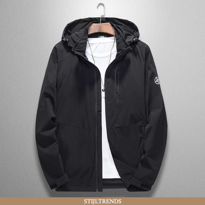 Trenchcoat Heren Jas Leren Outdoor Bescherming Tegen De Zon