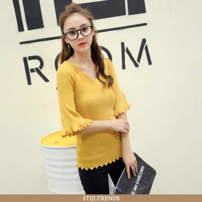 Trui Dames Blouse Overhemd Slim Fit 2020