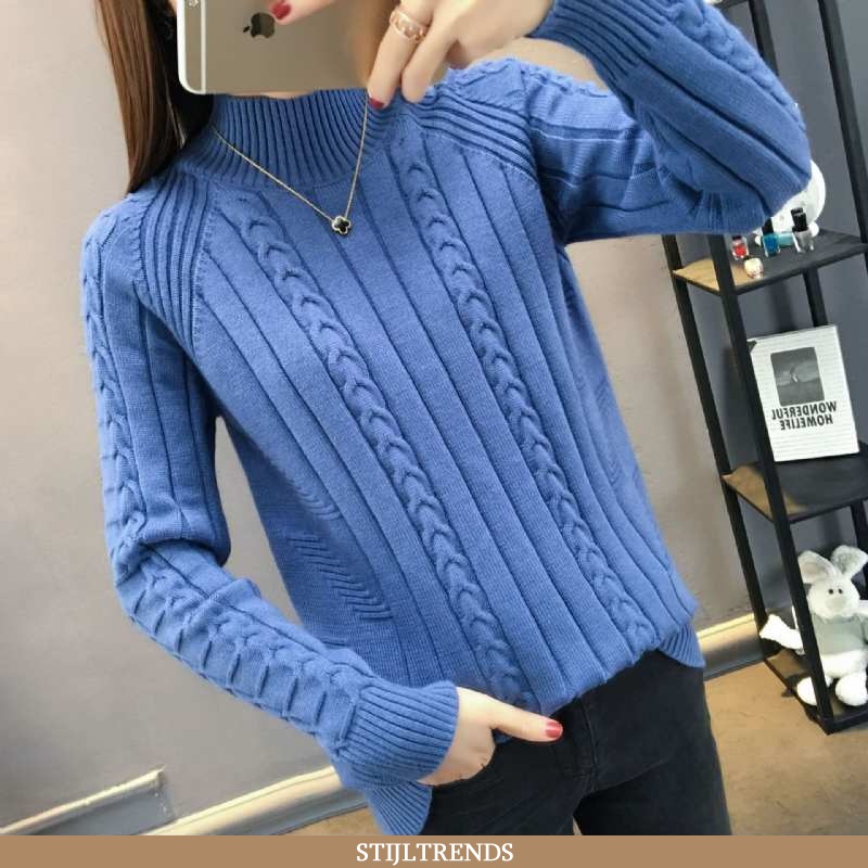 Trui Dames Gebreide Baggy Pullover