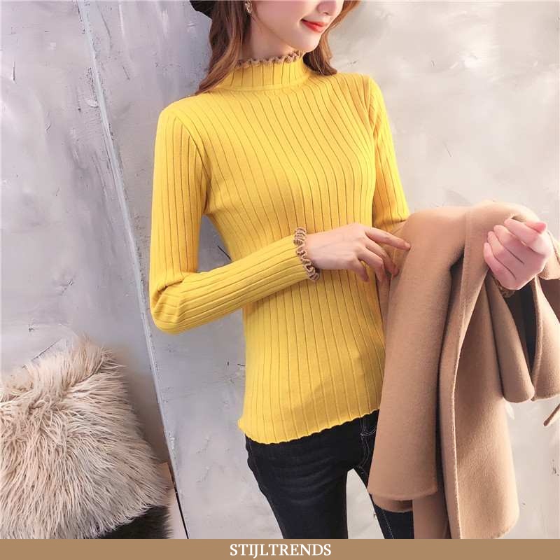 Trui Dames Gebreide Trendy Elegante