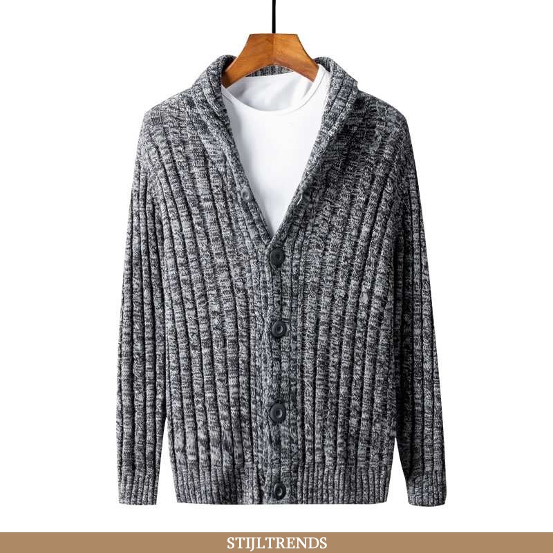 Trui Heren Cardigan Gebreide Trendy Pullover