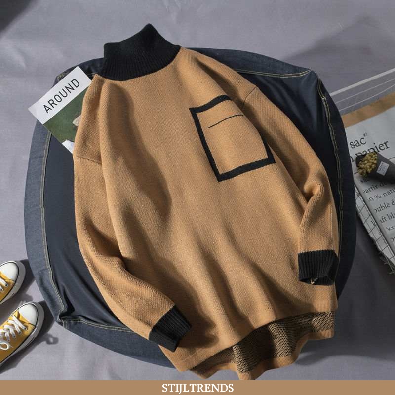 Trui Heren Onderhemd Gebreide Baggy Gemengde Kleuren