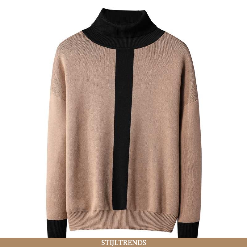 Trui Heren Winter Eenvoudige Khaki