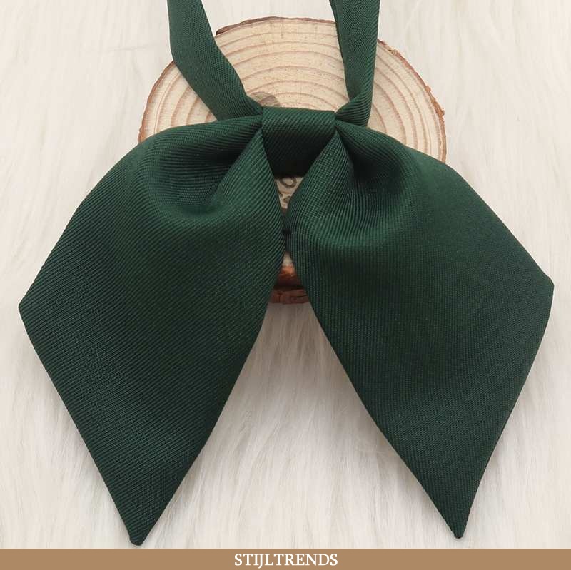 Vlinderdas Dames Blouse Overhemd Instituut Groen