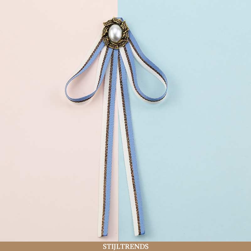 Vlinderdas Dames Overhemd Decoratie Blauwe
