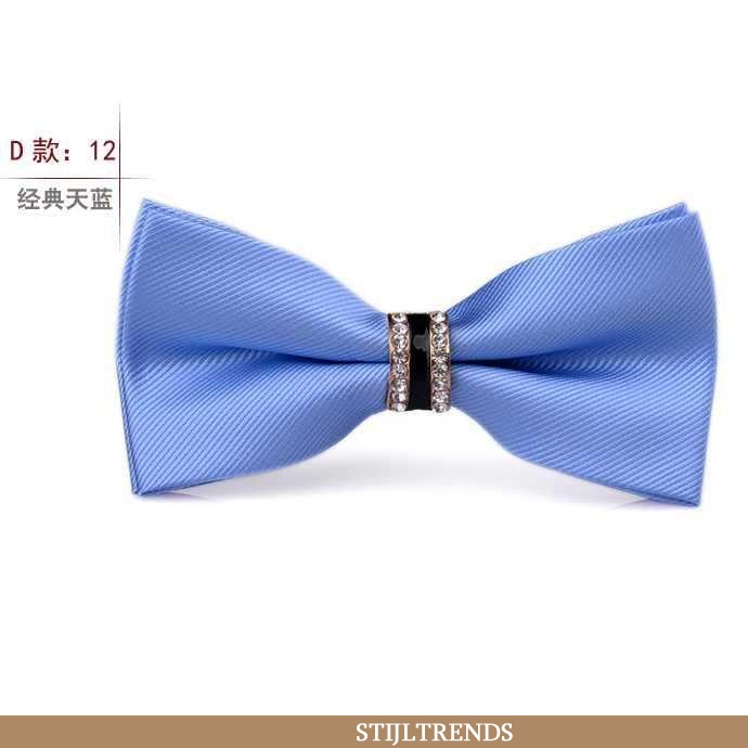 Vlinderdas Heren Bruiloft Bruidegom Blauwe