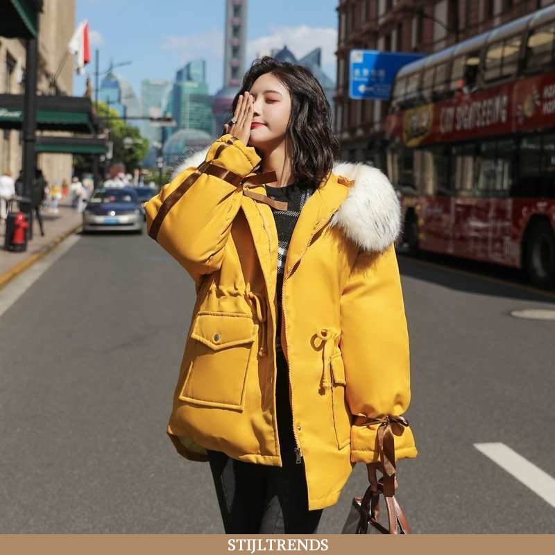 Winterjas Dames Katoenen Jas Casual Elegante