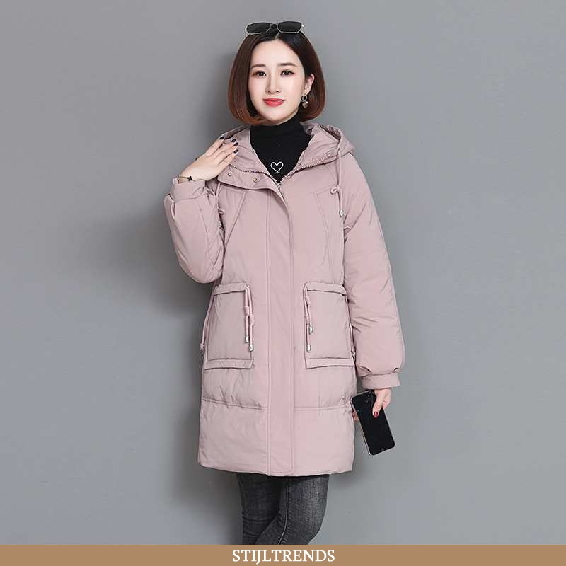 Winterjas Dames Katoenen Jas Elegante Persoonlijk