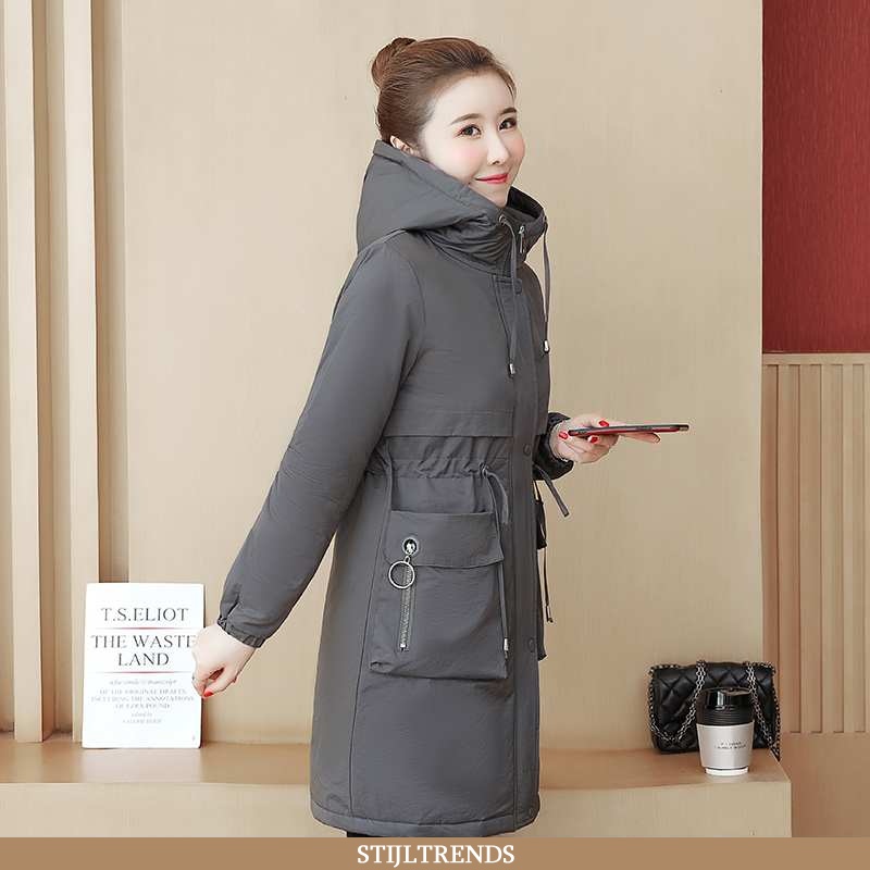 Winterjas Dames Katoenen Jas Lange Elegante