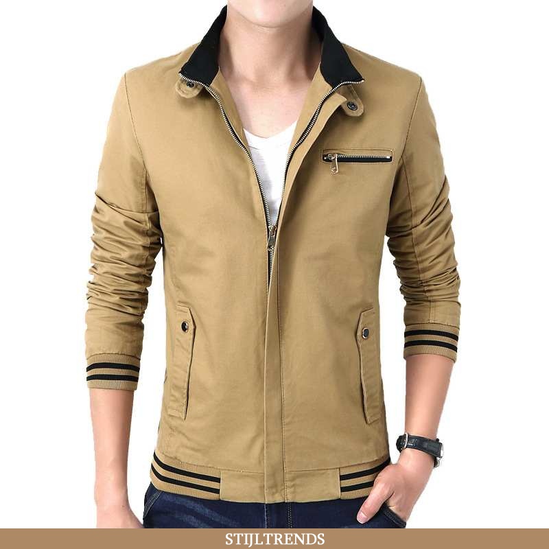 Winterjas Heren Jas Katoenen Casual Zuiver