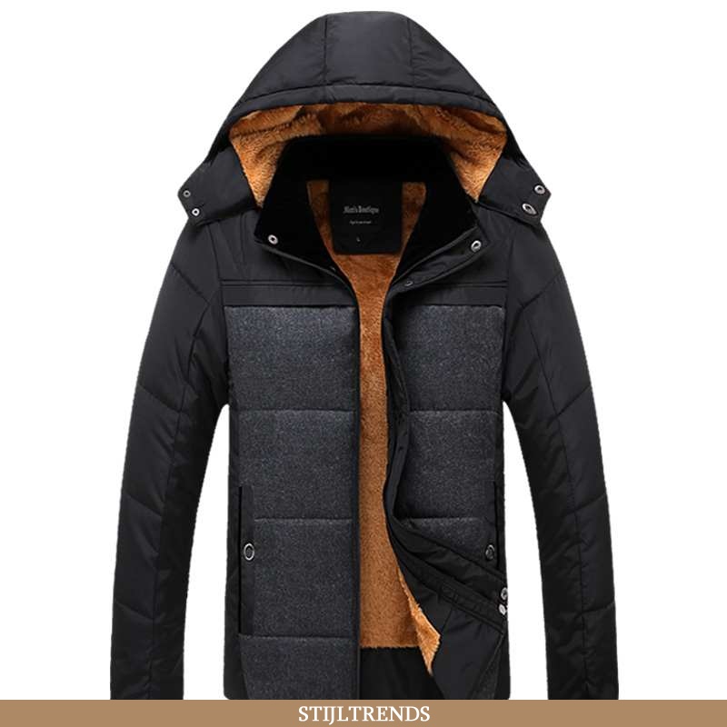 Winterjas Heren Katoenen Jas Suede Dikke Mannen