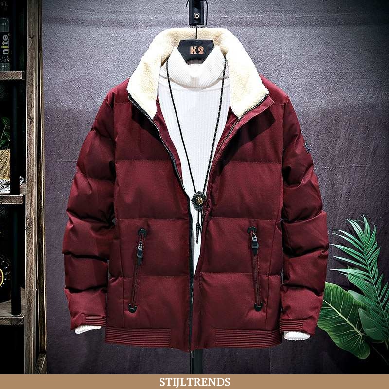 Winterjas Heren Katoenen Jas Suede Winter Revers