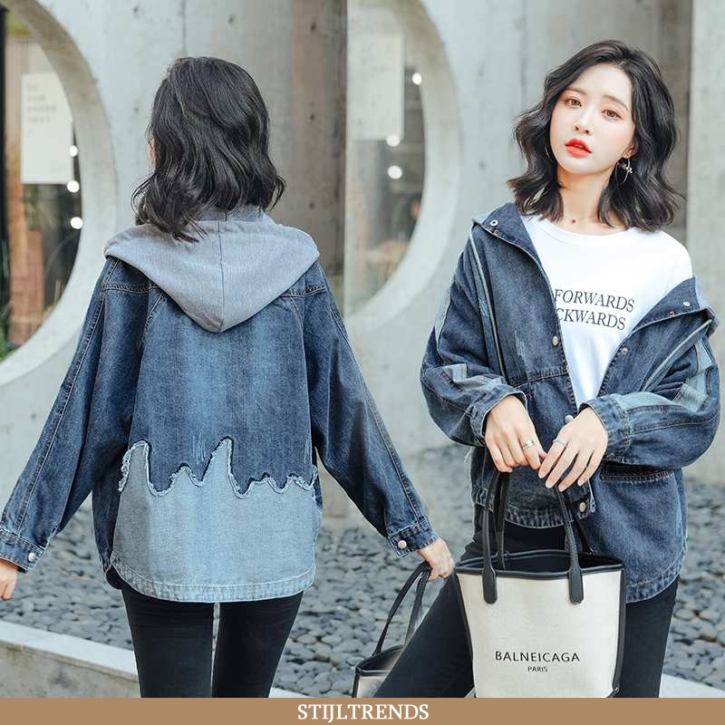 Wollen Jas Dames Jas Denim Casual Jasje