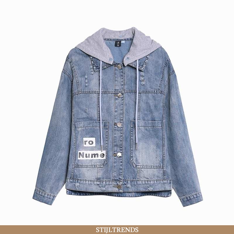 Wollen Jas Dames Jas Denim Kort Vrouwen