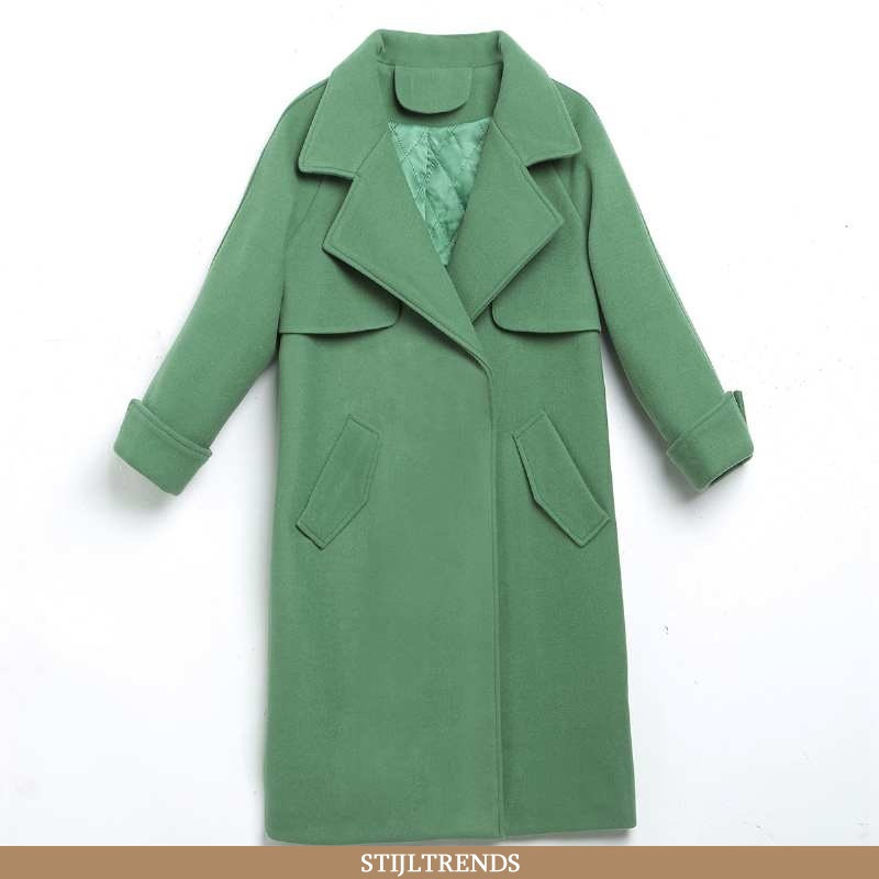 Wollen Jas Dames Jas Lange Mouwen Elegante