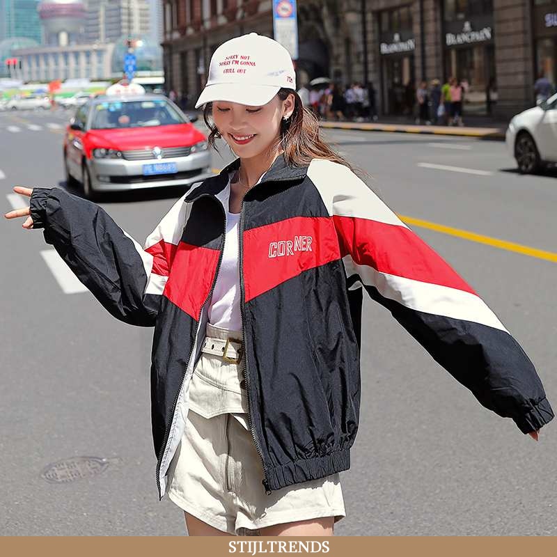 Wollen Jas Dames Sportkleding Baggy Honkbal