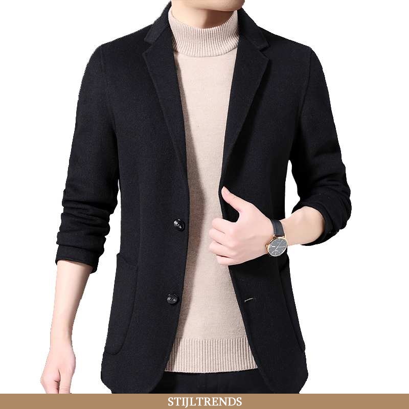 Wollen Jas Heren Blazer Wollen Omkeerbaar
