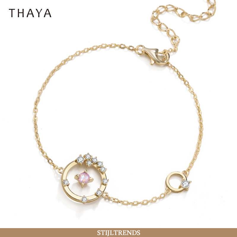 Zilveren Sieraden Dames Trendy Goud Gouden