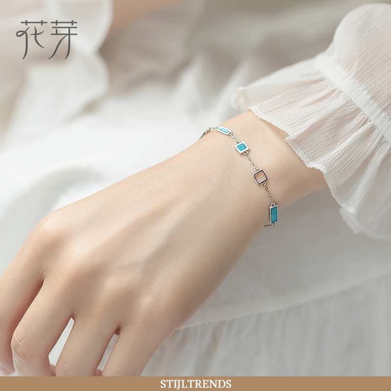 Zilveren Sieraden Dames Vrouwen Blauwe