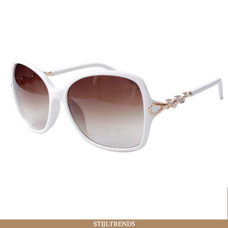 Zonnebril Dames Lange Rood Witte