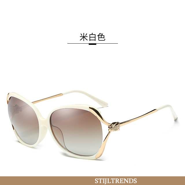 Zonnebril Dames Trendy Nieuw Beige