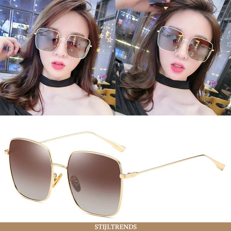 Zonnebril Dames Trendy Uv Bescherming Bruine