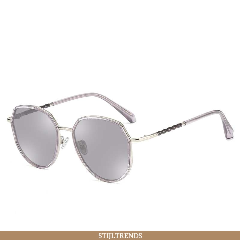 Zonnebril Dames Vintage Polarisator Grijs