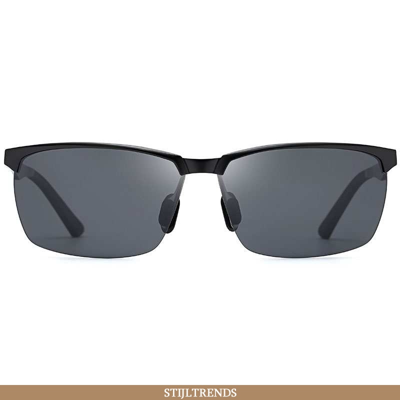 Zonnebril Heren Trendy Uv Bescherming Grijs